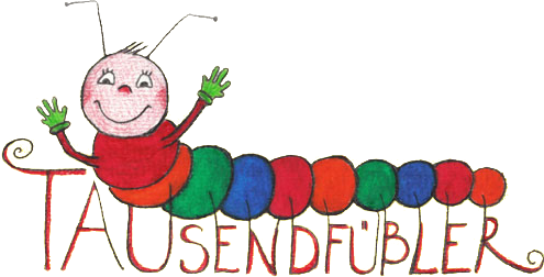 Tausendfüßler Kinderkrippen Logo
